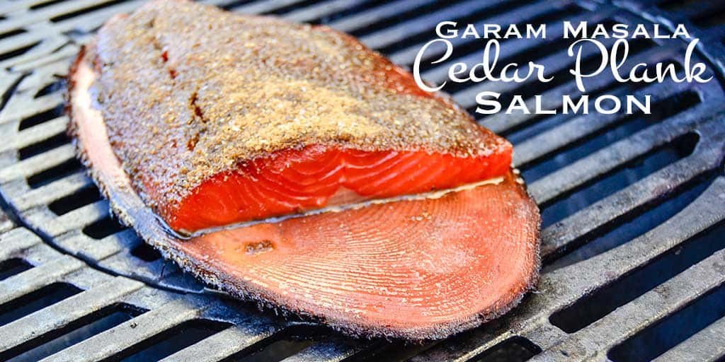 Garam Masala Cedar Plank Salmon