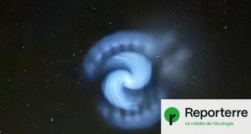 Une fusée d'Elon Musk a créé une spirale bleue dans le ciel