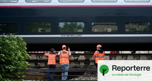 Un TGV au-dessus du vide, symbole d’un réseau ferré vulnérable aux intempéries
