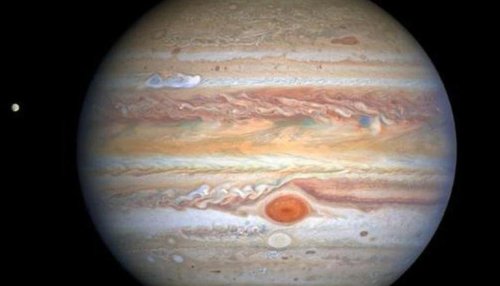 NASA shares an intriguing image of Jupiter's violent stormy atmosphere; see here