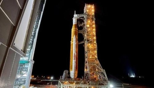 NASA Inches Closer To Moon As Artemis 1 Rocket Arrives At Launch Pad 