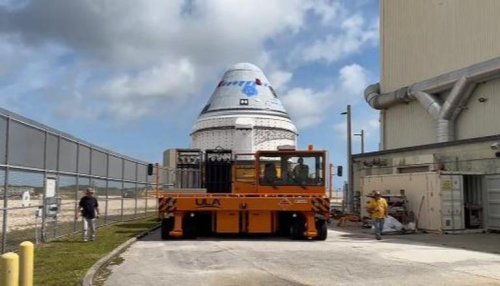 NASA's partner Boeing rolls out its Starliner capsule on Star Wars day for May 19 test