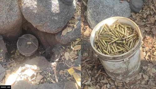 In Joint Ops, CRPF & Bihar STF Recover Live Cartridges From A Bucket In Aurangabad