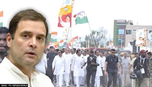 'Petty politics' | Pro-Kannada Fronts Lambast Congress For Printing Rahul Gandhi's Image On 'Karnataka Flag'