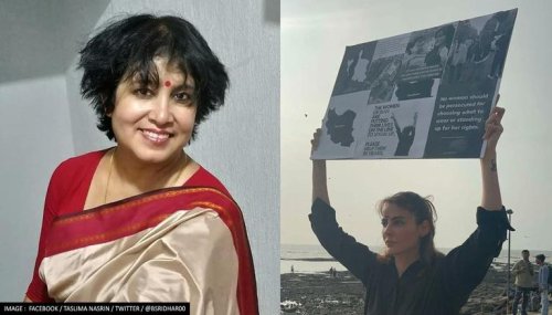 Why Is She Protesting Alone?: Taslima Nasreen On Mandana Karimi's Solo Anti-hijab Protest