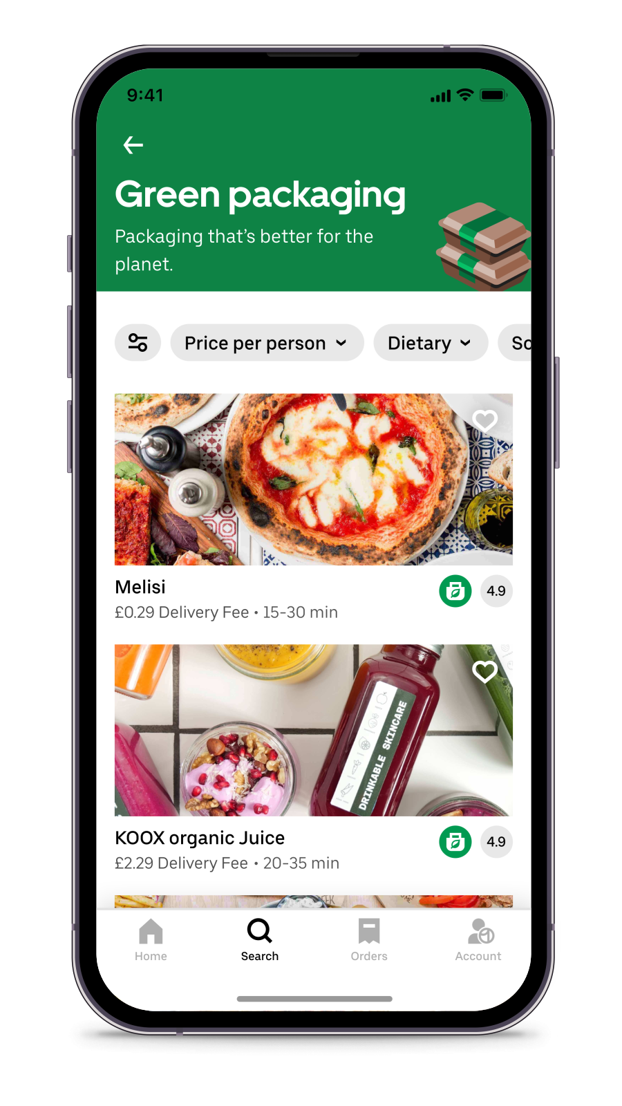 Uber Eats offers 10K grants to restaurants to switch to sustainable