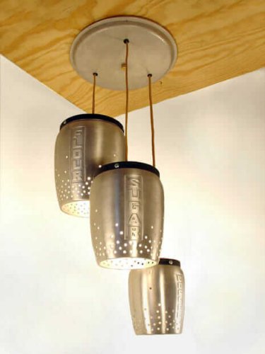Put A Bulb In It: 24 upcycled pendant lights made from thrifty vintage treasures - Retro Renovation