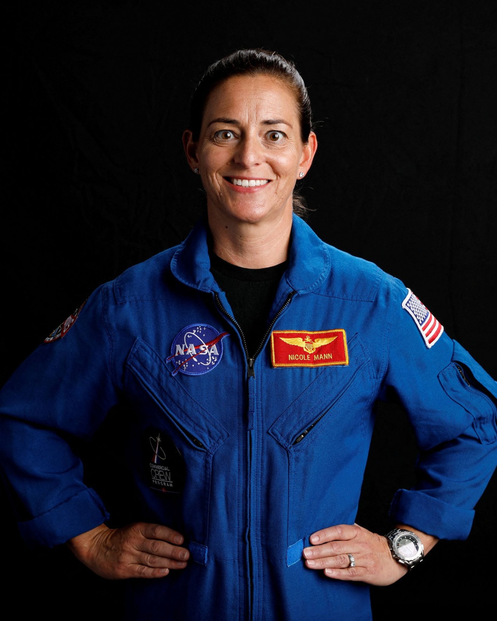 Nicole Mann says she is proud to be first Native American woman in space