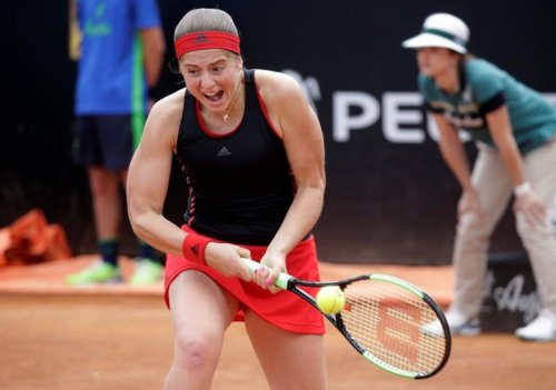 Ostapenko ousts Konta in Rome to set up Sharapova clash
