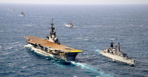 Brazil sinks rusting old aircraft carrier in the Atlantic