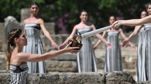 Olympic flame begins long journey from ancient Greece to Paris