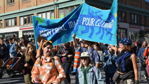 À Montréal, les manifestants demandent d'agir pour le climat, et bien plus