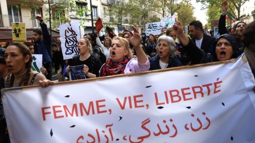 'Woman. Life. Freedom': Paris marches in solidarity with Iran protests