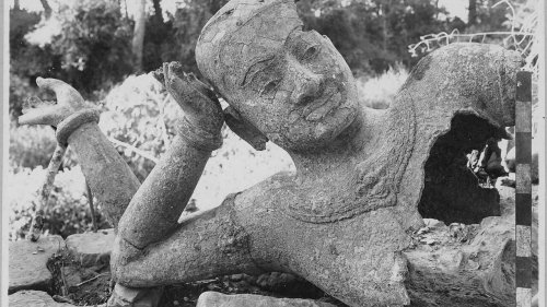 Sur le pont des arts - «Bronzes royaux d'Angkor, un art du divin», l'exposition ressuscite le Vishnou du Mébon occidental