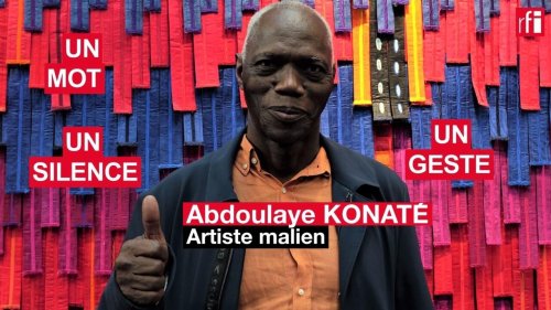 Le grand artiste malien Abdoulaye Konaté en un mot, un geste et un silence