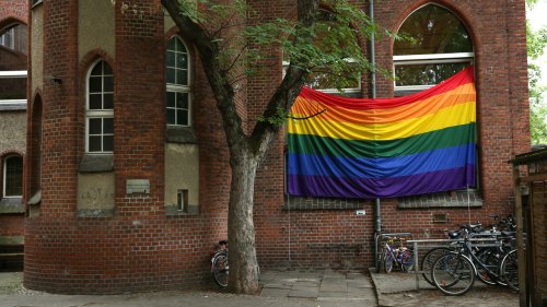 Berlin mosque flies rainbow flag for pride month