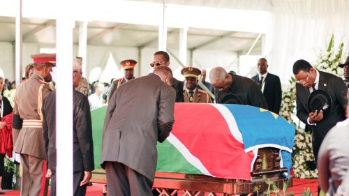 Dernier hommage rendu au président Hage Geingob par les Namibiens et chefs d'États africains