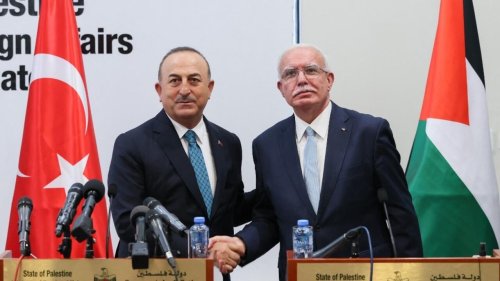 Visite «historique» du ministre turc des Affaires étrangères dans les territoires palestiniens