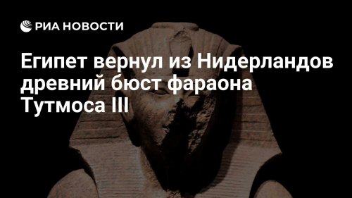 Египет вернул из Нидерландов древний бюст фараона Тутмоса III