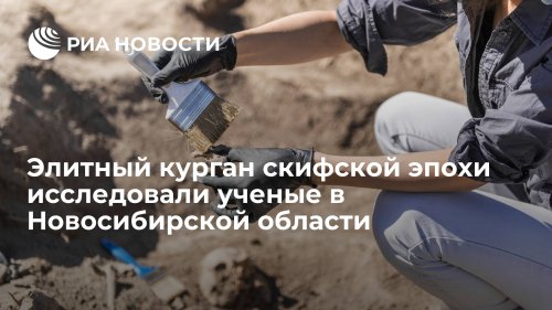 Элитный курган скифской эпохи исследовали ученые в Новосибирской области