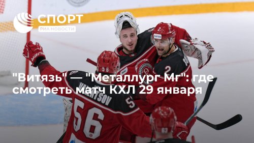 "Витязь" — "Металлург Мг": где смотреть матч КХЛ 29 января
