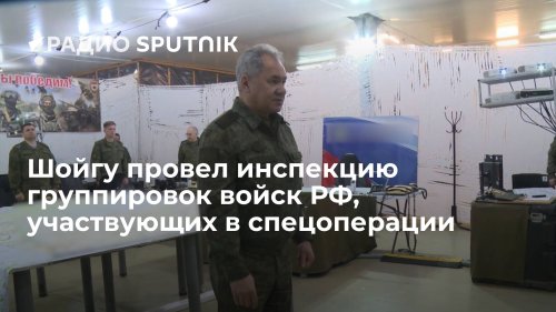 Шойгу провел инспекцию группировок войск РФ, участвующих в спецоперации
