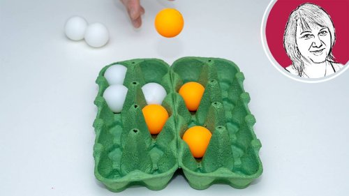 Pingpong im Eierkarton: Ein Upcycling-Spiel für die ganze Familie