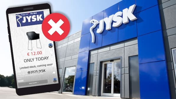 80% Rabatt bei Jysk oder Fake? Betrug bei TikTok-Werbeanzeige