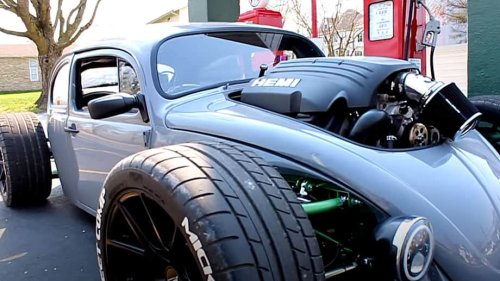 This HEMI-Powered VW Beetle is a Real Life Hot Wheels