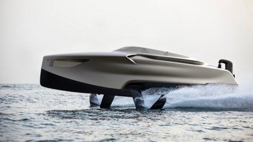 Meet Vatoz, a Luxe New 32-Foot Foiling Yacht That Was Inspired by a Stingray