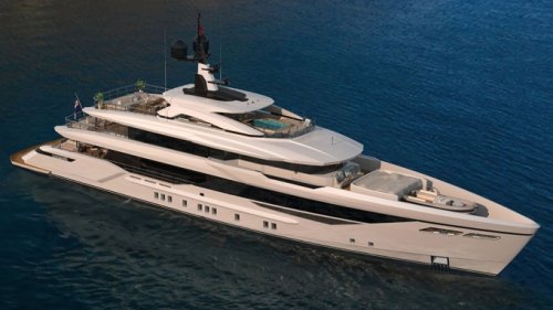 This New 170-Foot Superyacht Has a Bow That Doubles as a Garage and Lounge