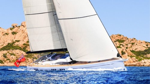 This New Round-the-World Sailing Vessel has a Massive Motoryacht-Style Salon