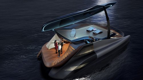 This Stunning New Electric Catamaran Looks Like a Giant Grand Piano—and That’s the Point