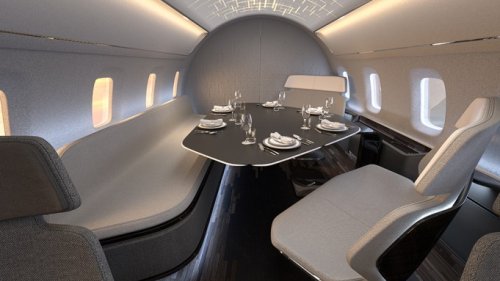 This New Private Jet Concept Has Interiors That Morph, Bend and Stretch to Maximize Your Comfort