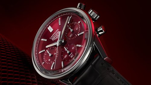 TAG Heuer Just Dropped a Limited-Edition Carrera Chronograph With a Striking Crimson Dial
