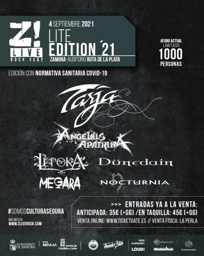 Cartel definitivo Z! Live Lite Edition 2021