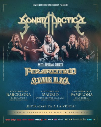 Sonata Arctica llegará de gira a España en octubre