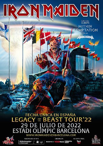 IRON MAIDEN aplaza su concierto en Barcelona a 2022