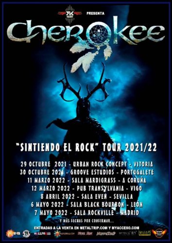 CHEROKEE anunica su nueva gira «Sintiendo El Rock»