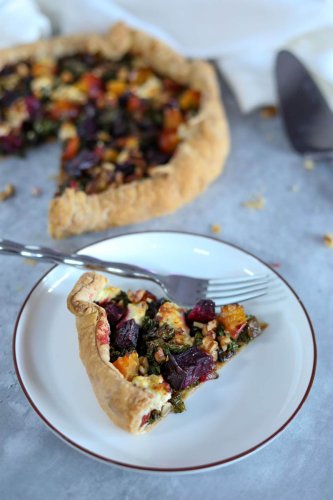 Roasted Beet Galette with Goat Cheese - Man Meets Oven