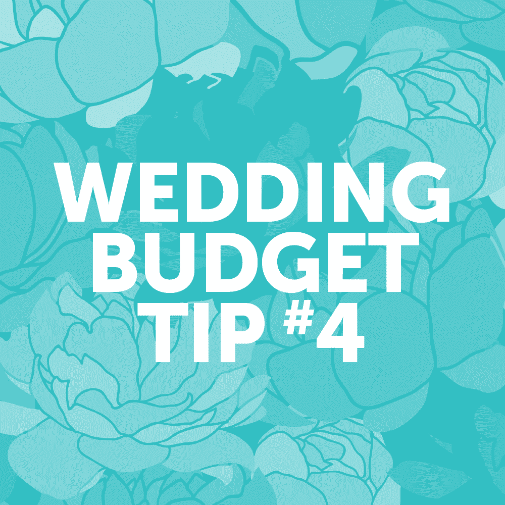 Wedding Budget Tip #4: Use Fresh Flowers Sparingly