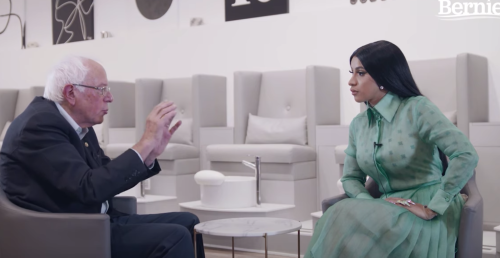 Watch Cardi B Interview Bernie Sanders About Health Care, Minimum Wage and Immigration
