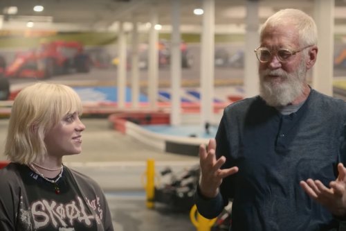 Billie Eilish Takes David Letterman Go-Kart Racing, Happily Ignores Rules