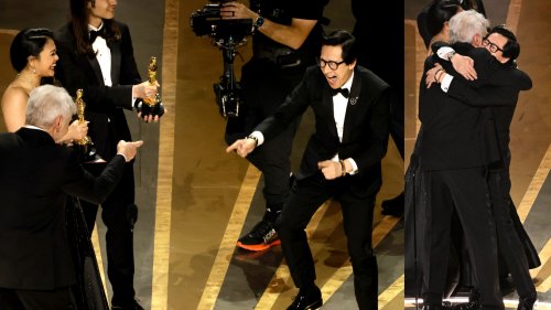 Große Gefühle bei Team „Indiana Jones“: Harrison Ford und Ke Huy Quan ´auf der Oscar-Bühne wiedervereint