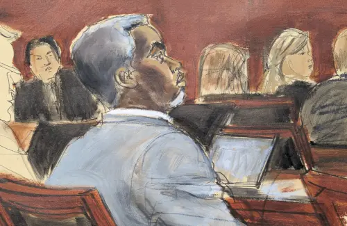 Gezeichnete Bilder von Sean Combs vor Gericht