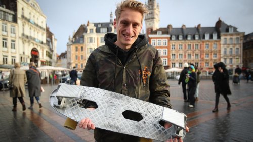 Lille : il a inventé une nouvelle façon de se déplacer, le «streetsurf»