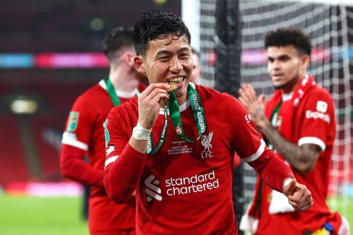 Jurgen Klopp shares what he noticed about Wataru Endo during the Carabao Cup trophy lift today