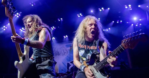Heavy-Metal-Band: Iron Maiden tritt im RheinEnergie-Stadion in Köln auf