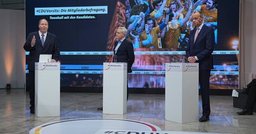 So lief der CDU-Dreikampf: Merz sachlich, Röttgen emotional, Braun wehmütig