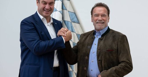 Söder tifft Hollywood-Star: Warum Schwarzenegger bei Preisverleihung in München ratlos ist